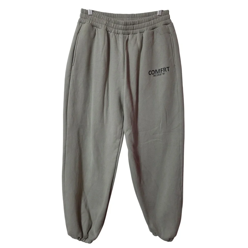 Comfrt Unisex XL Sweatpants Gray Coordinate Fleece Joggers Loungewear Athleisure